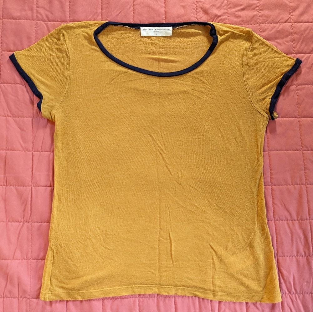 Project Social T + Urban Outfitters gold tee